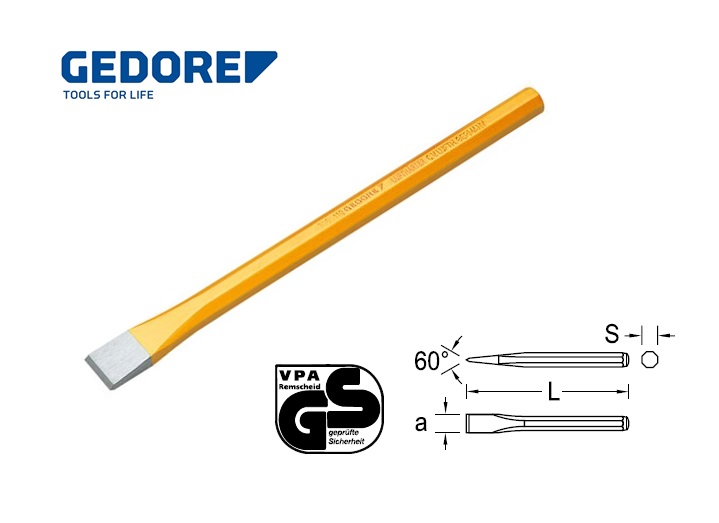 Gedore 110.Metselaarsbeitel 8 kantig | dkmtools