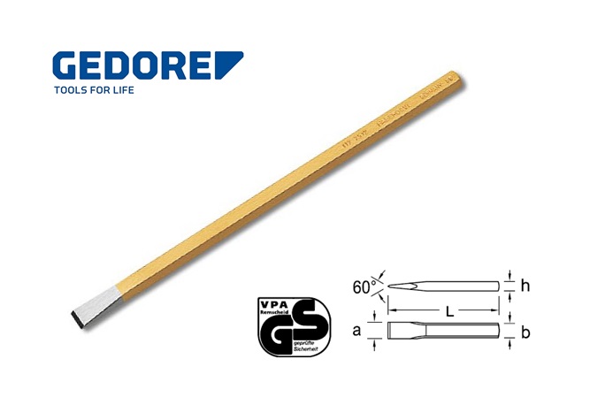 Gedore 112.Electriciens beitel 4 kantig | dkmtools