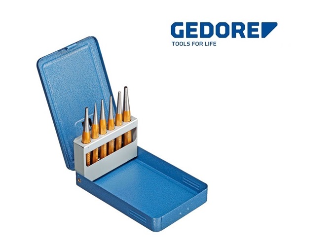 Gedore 113D.Doorslagset in metalen cassette | dkmtools