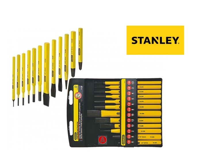 Stanley 4 18 299.Koudbeitel En Drevelset 12Dlg. | dkmtools