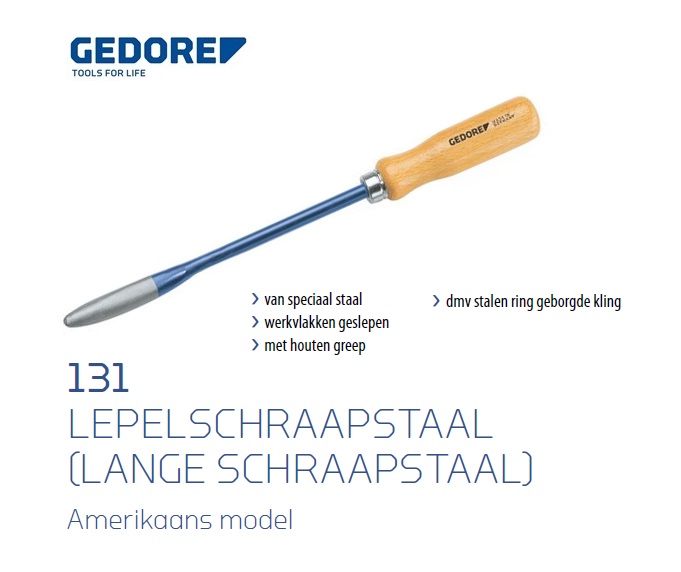 Gedore 131.lange schraapstaal | dkmtools