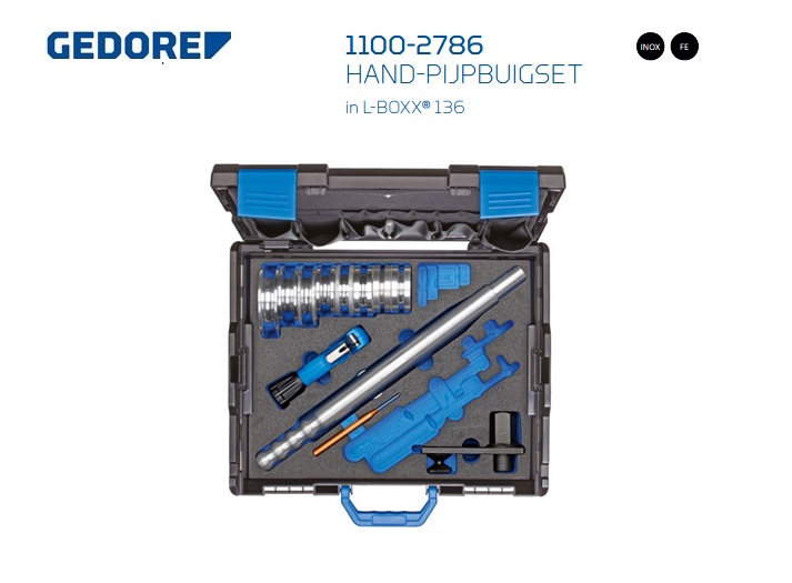 Gedore 1101-2786 Hand-pijpbuigset | DKMTools - DKM Tools