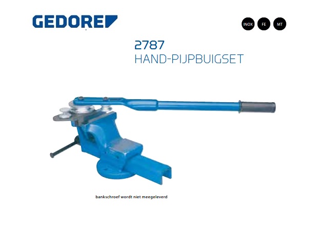 Gedore 2787 Precisie hand-pijpbuigtang | dkmtools