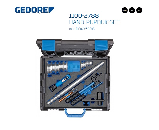 Gedore 1100-2788 Hand-pijpbuigset | DKMTools - DKM Tools