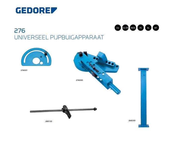 Gedore 276 Universeel pijpbuigapparaat | dkmtools