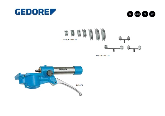 Hand-hydraulische pijpbuigset onderdelen | dkmtools