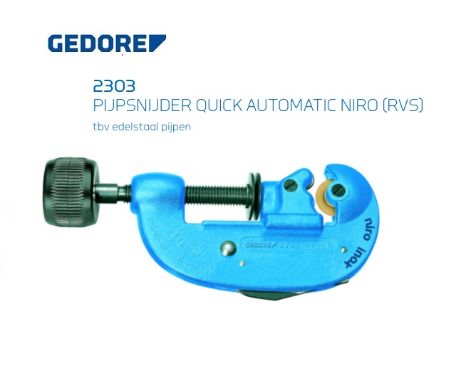 Gedore 2303 INOX Pijpsnijder | DeKooij