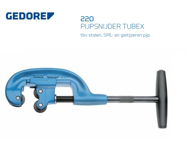 Gedore 220 Pijpsnijder TUBEX 10-60 mm | DeKooij