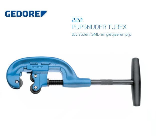 Gedore 222 Pijpsnijder TUBEX 10-60 mm | DeKooij