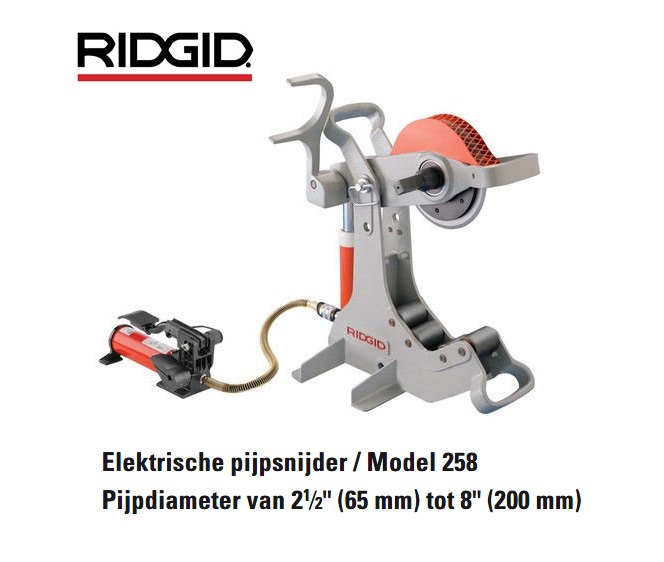 Ridgid 258 Elektrische pijpsnijder 65-200mm | DeKooij