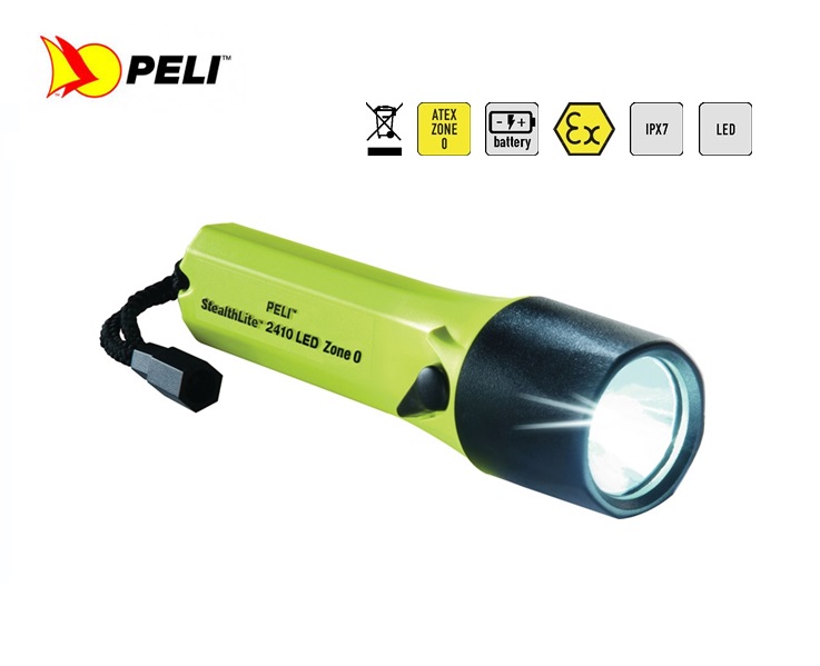 Peli 2410Z0 StealthLite LED Zone 0 Zaklamp geel | dkmtools