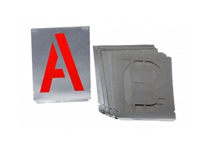 Merkcijfers en letters 36-delig Aluminium | dkmtools