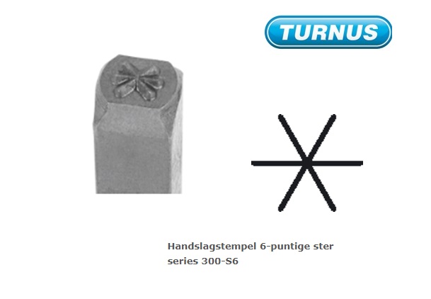 Handslagstempel 6 puntige ster | dkmtools