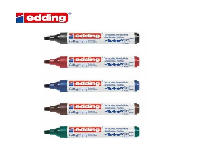 Edding 1455 kalligrafiemarker met flexibele punt | dkmtools