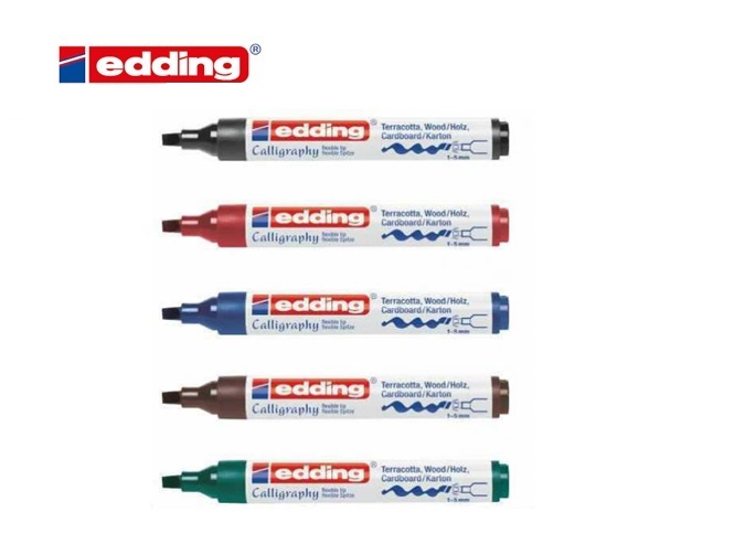 Edding 1455 kalligrafiemarker met flexibele punt | dkmtools