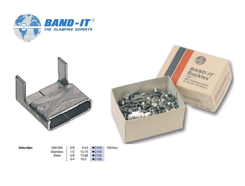 Band-IT Valustrap klemmen type 304 | dkmtools