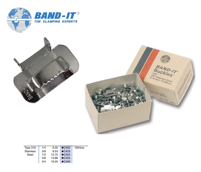 Band-IT Roestvrijstaal-klemmen type 316 | dkmtools