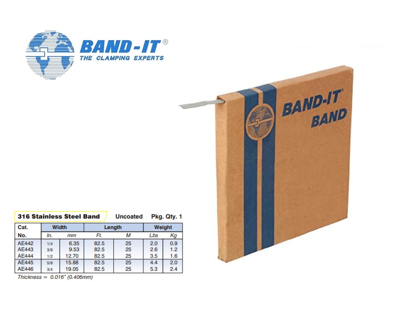 Band-IT 316 Stainless steel Band Uncoated | dkmtools