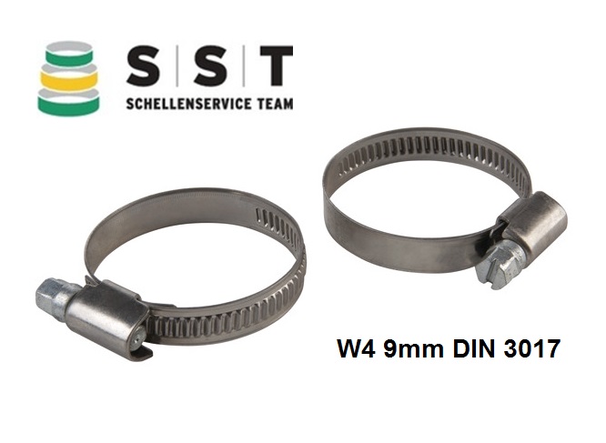 Slangenklemmen W4 9mm DIN 3017 RVS | dkmtools