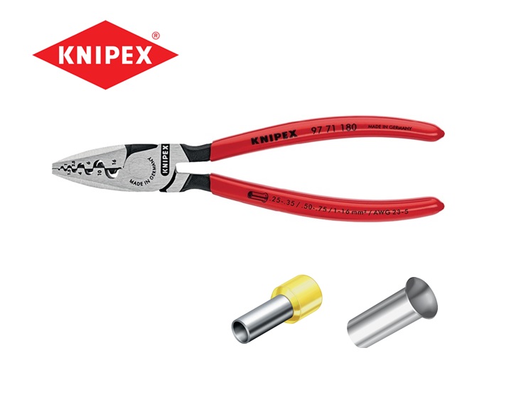 Knipex 97 71 180 Krimptang Adereindhulzen | DKMTools - DKM Tools