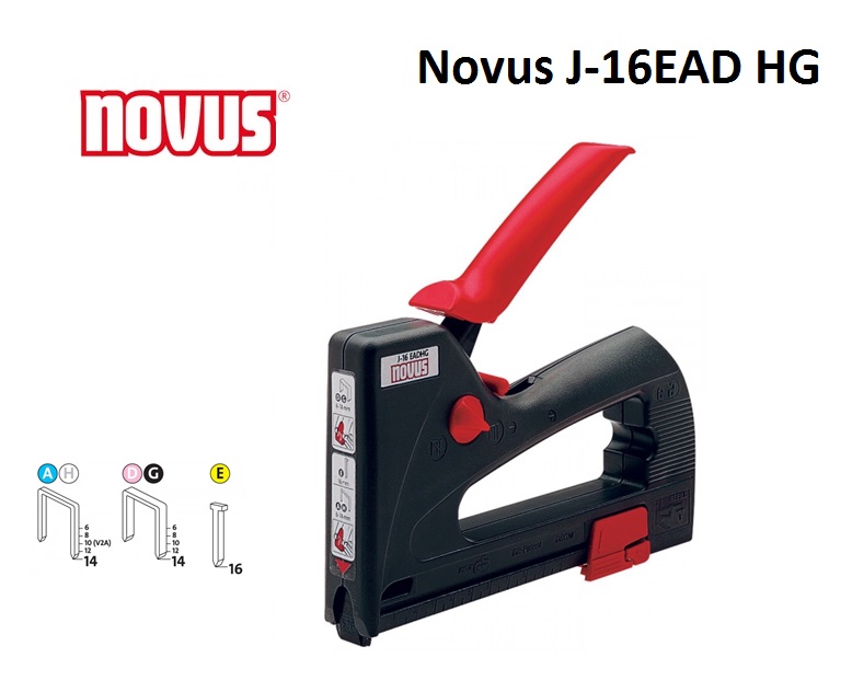 Handtacker J-17 dubbelwerker kunststof NOVUS | dkmtools