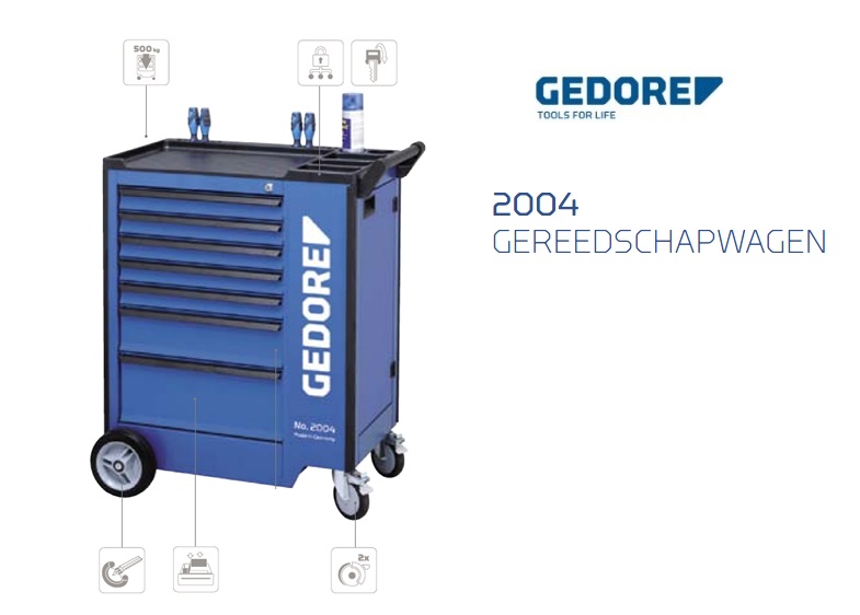 Gedore 2004.Gereedschapswagen | dkmtools