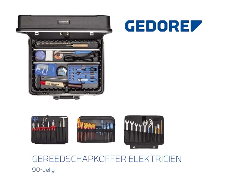 Gedore 1090 GereedschapsKoffer eleKtricien | DeKooij