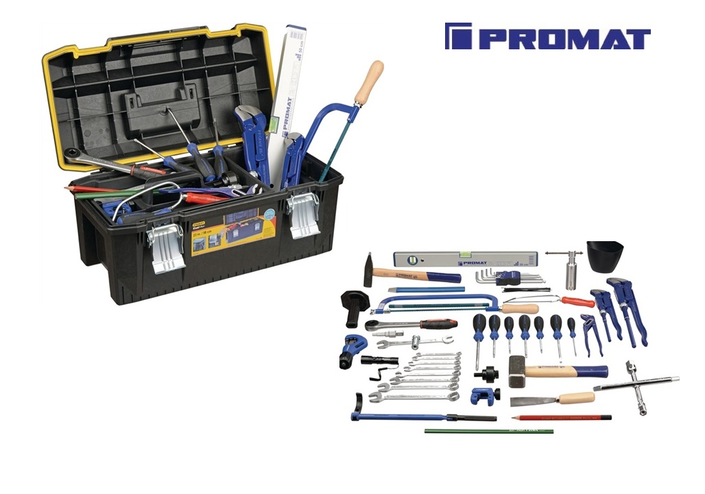 Sanitair gereedschapkoffer Promat | dkmtools