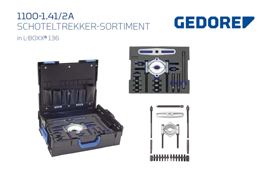 Gedore L-BOXX 1100-1.41-2A Schoteltrekker | DeKooij