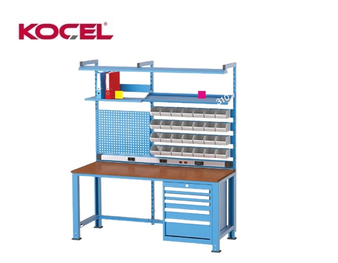 Fluorescerende werkbank 5 lades gereedschapswand | dkmtools