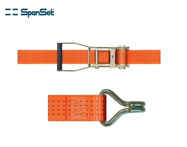 Spanband ratel + punthaak 50mm 2-dlg EN 12195-2 | dkmtools
