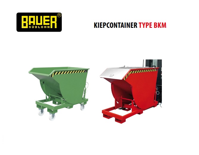 Bauer BKM kiepcontainer met afrolmechanisme | dkmtools