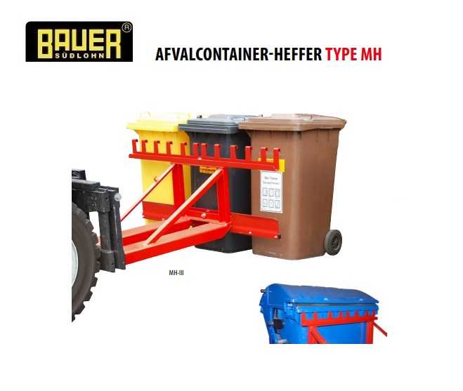 Afvalcontainer-heffer MH | dkmtools