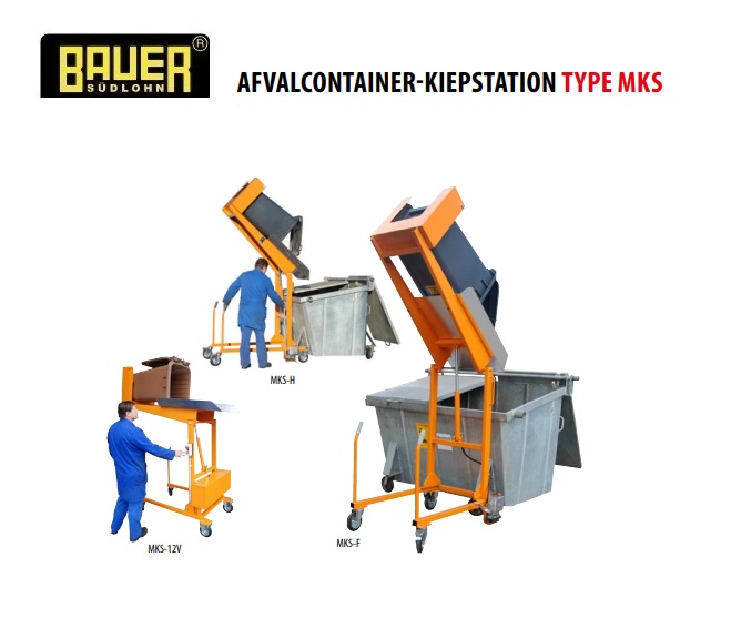 Afvalcontainer kiepstation MKS | dkmtools