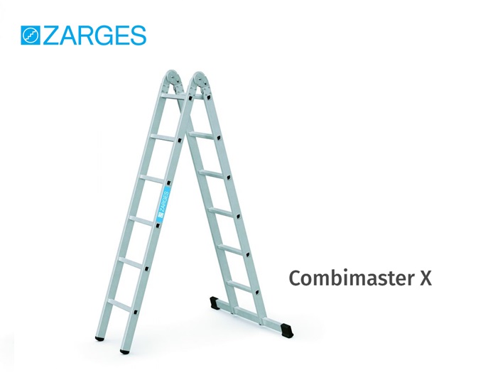 Combimaster X vouwladder inklapbaar 2-delig | dkmtools