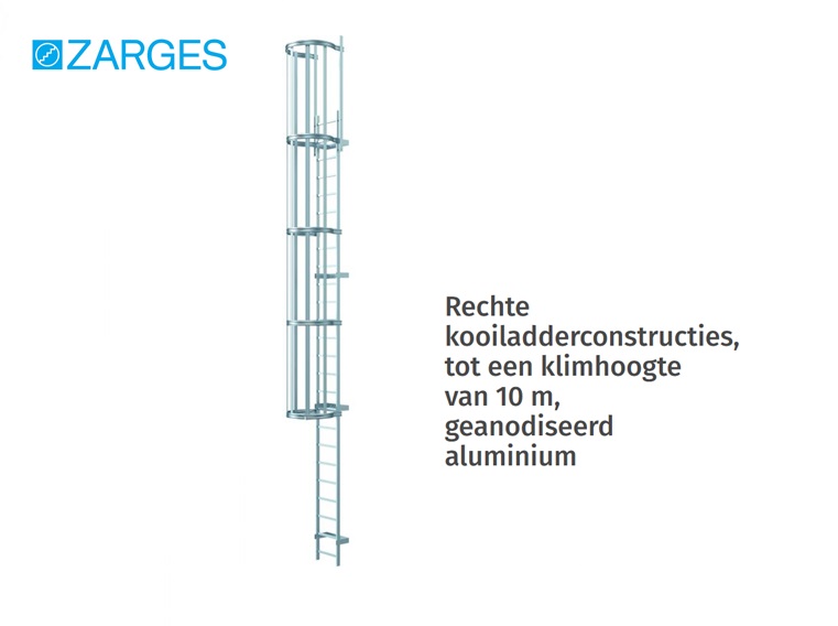 Kooiladder geanodiseerd aluminium | dkmtools