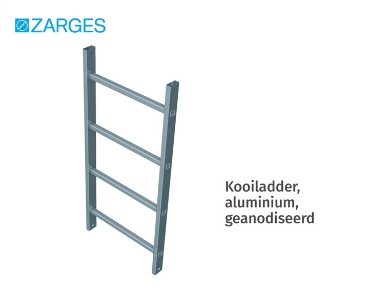 Kooiladder aluminium geanodiseerd | dkmtools