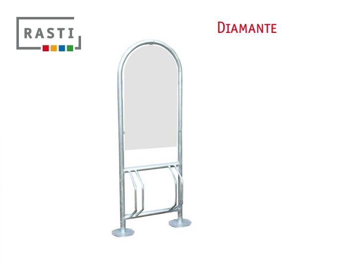 Fietsenrek met reclamebord DIAMANTE | DeKooij