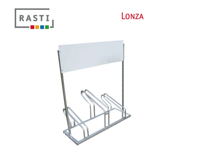 Fietsenrek met reclamebord LONZA | DeKooij