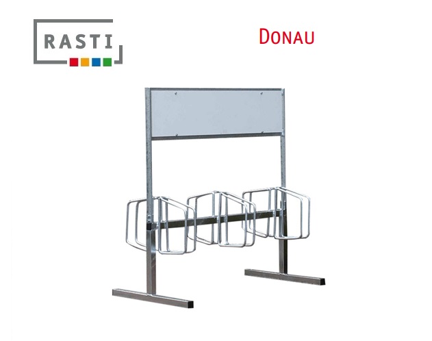 Fietsenrek met reclamebord DONAU | DeKooij