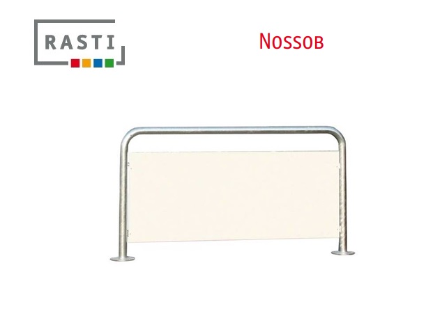 Fietsenrek met reclamebord NOSSOB | DeKooij