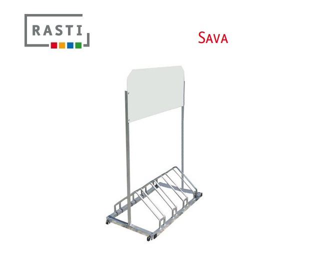 Fietsenrek met reclamebord SAVA | DeKooij