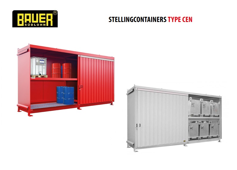 Stellingcontainers 2 opslagniveaus Schuifdeur | dkmtools
