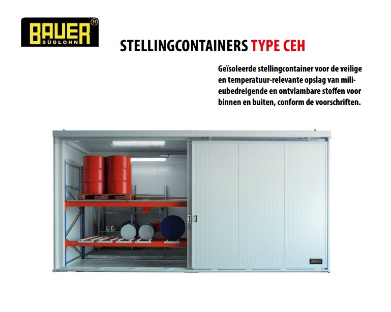 Geisoleerde stellingcontainer CEH | dkmtools