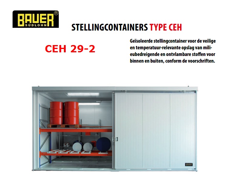 Geisoleerde stellingcontainer CEH 29-2 | dkmtools