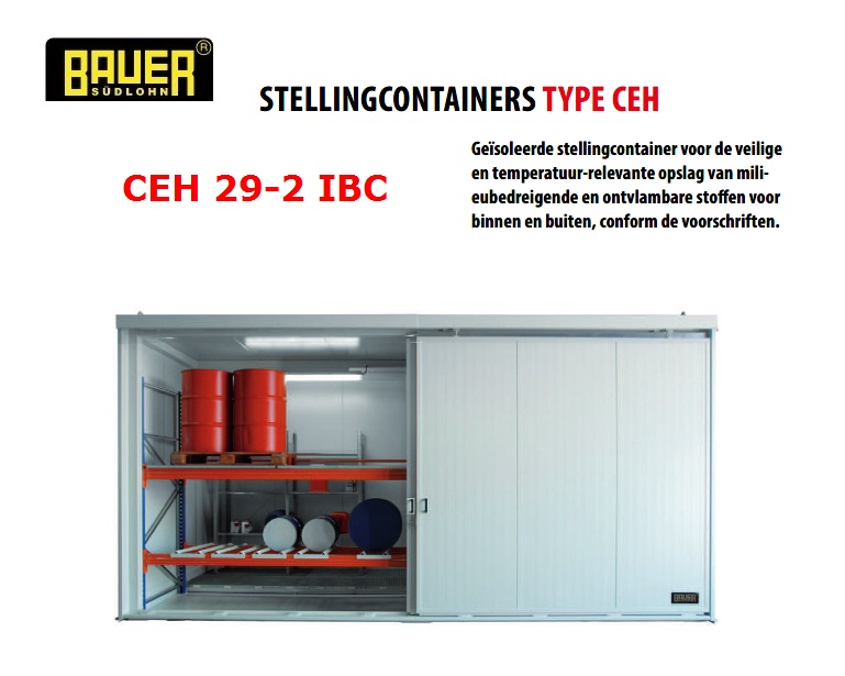 Geisoleerde stellingcontainer CEH 29-2 IBC | dkmtools