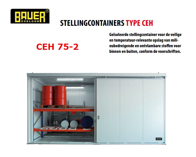 Geisoleerde stellingcontainer CEH 75-2 | dkmtools