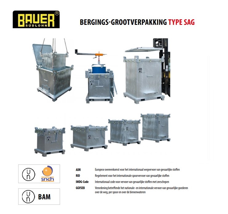 Bergings-grootverpakkingcontainer SAG | dkmtools