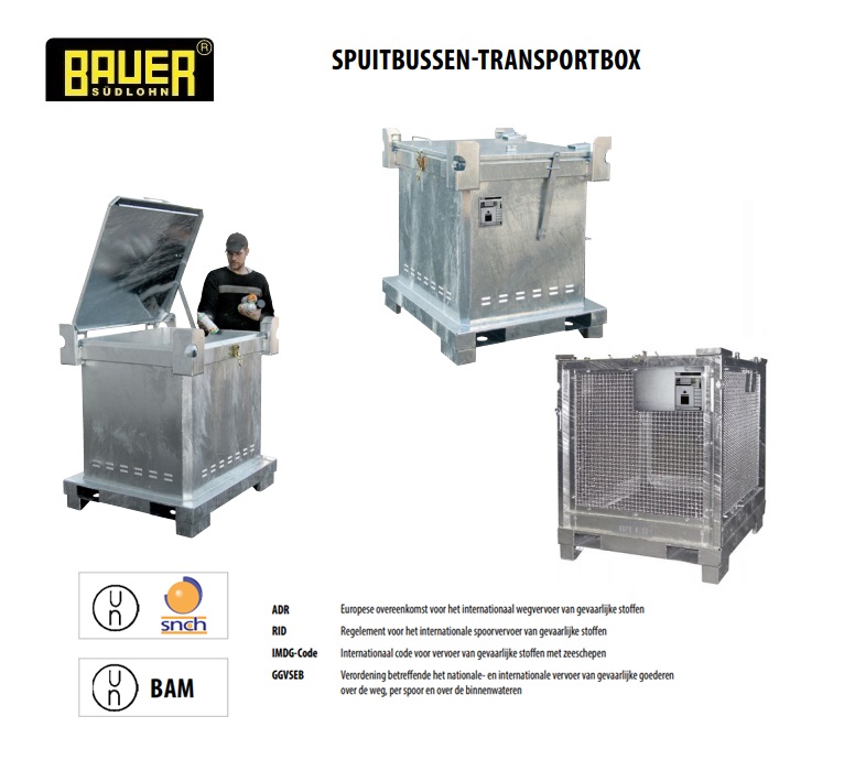 Speciaal-afvalcontainer voor spuitbussen | dkmtools