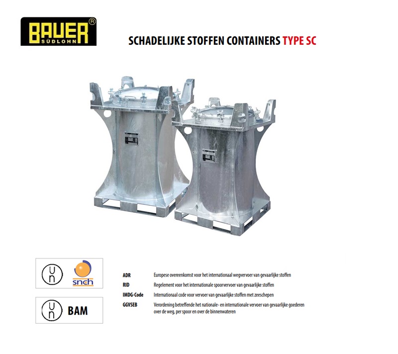 Schadelijke stoffen container SC | dkmtools